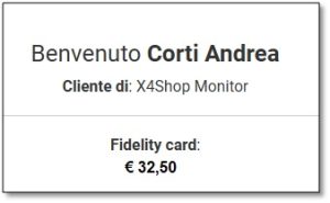Valorizzazione Fidelity Card.
